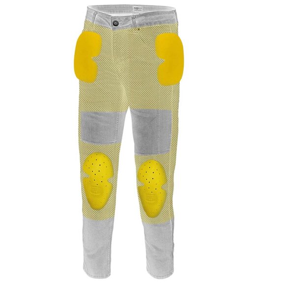 RIDERACT® Mens Motorcycle Slim Jeans Men Denim Jeans Pants w/ CE Armors NEW - Picture 8 of 9